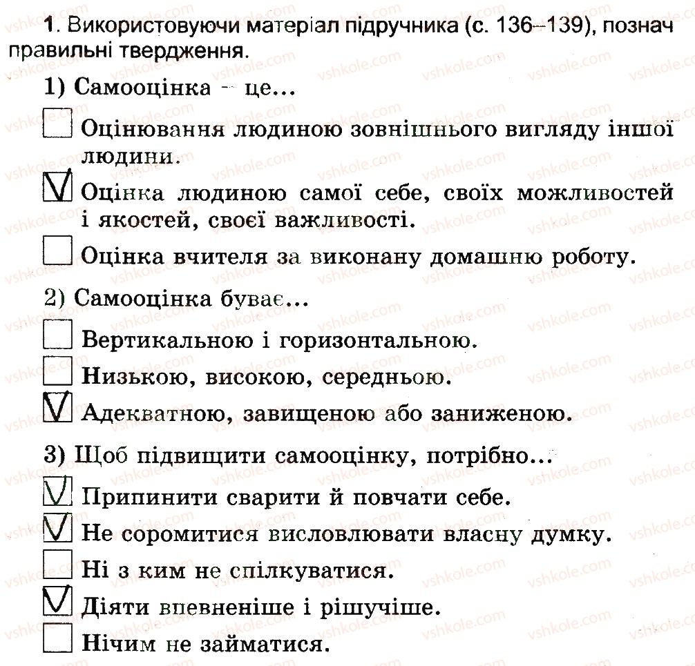 фото задание 1 - самооцінка і поведінка людини - 4 розділ. психічна і духовна складові здоров’я
