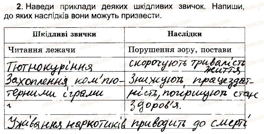 фото задание 2 - звички і здоров'я - 4 розділ. психічна і духовна складові здоров’я