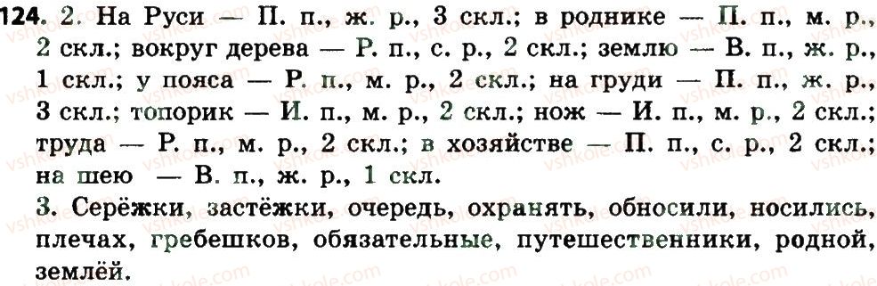 фото задание 124 - части речи. правописание