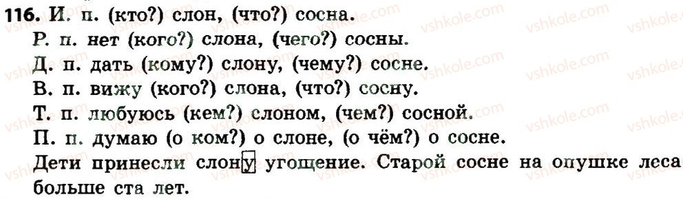 фото задание 116 - части речи. имя существительное