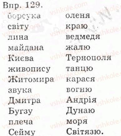 фото задание 129 - § 13. закінчення іменників у родовому відмінку однини - іменник