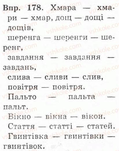 фото задание 178 - § 20. правопис відмінкових закінчень іменників у множині - іменник