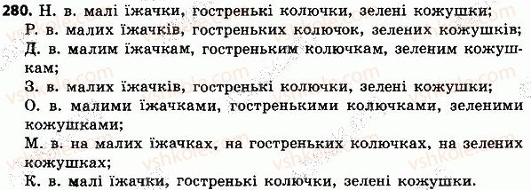 фото задание 280 - слово - частин мови
