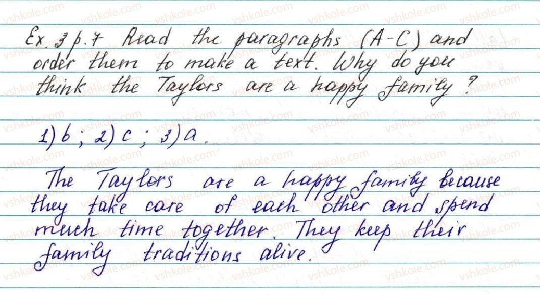 фото задание ex3p7 - unit 1. my family and friends