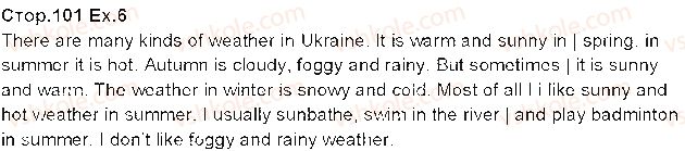 фото задание p101ex6 - unit 5. nature and weather