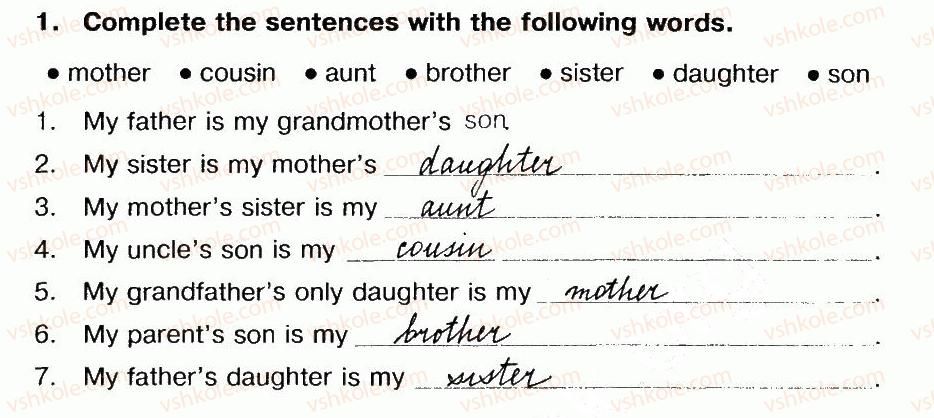 фото задание 1 - lesson 1. all about my family - unit 3. time for home