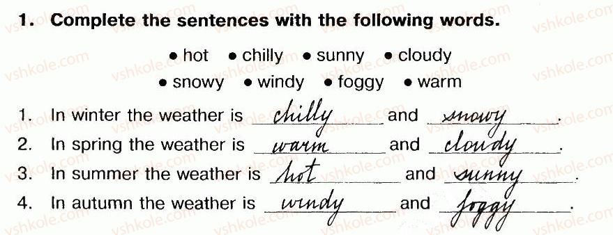 фото задание 1 - lesson 1. weather mix - unit 4. time for outdoors