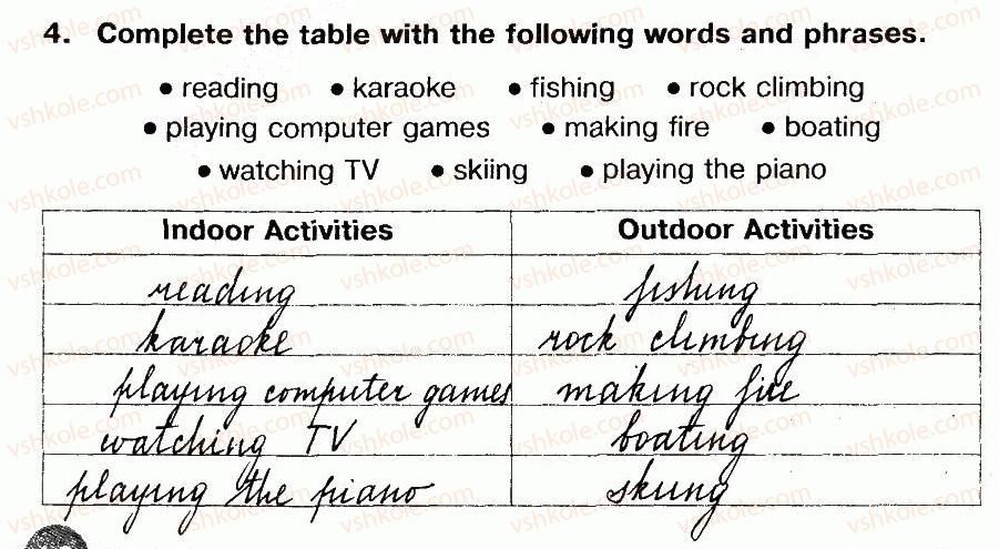 фото задание 4 - lesson 3. weather and activities - unit 4. time for outdoors