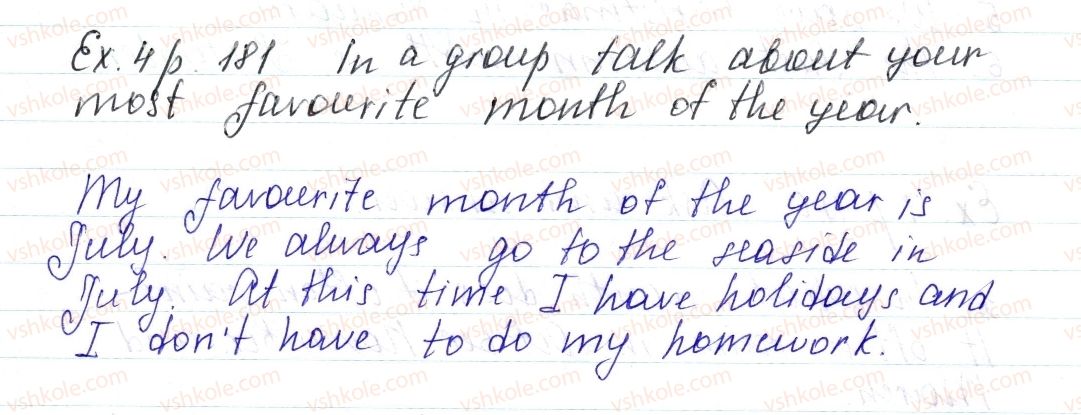фото задание ex4p181 - unit 4. time for outdoors