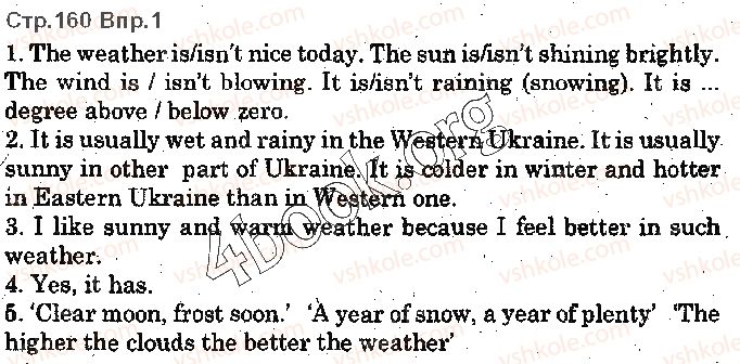 фото задание p160ex1 - lesson 2. weather and clothes - look back - unit 4. time for outdoors