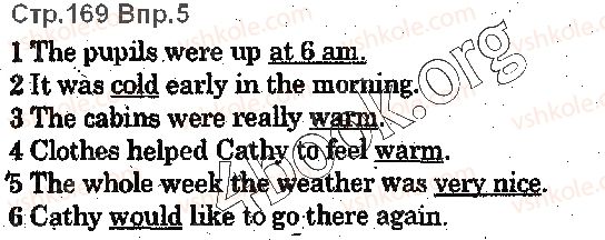 фото задание p169ex5 - lesson 3. weather and activities - unit 4. time for outdoors