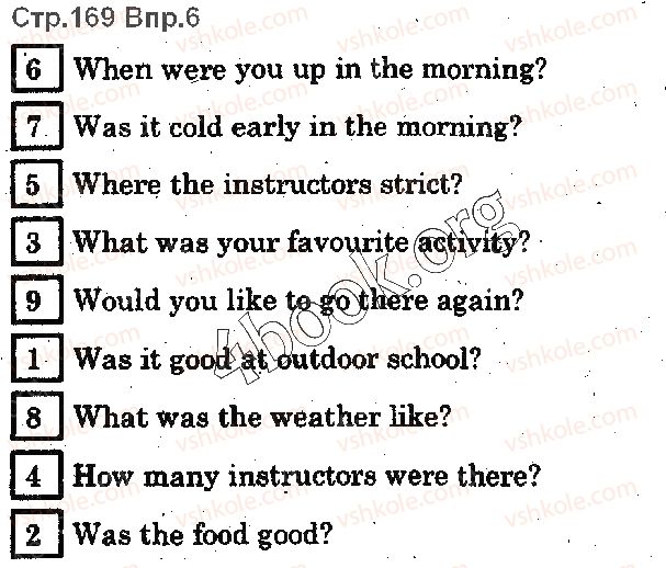 фото задание p169ex6 - lesson 3. weather and activities - unit 4. time for outdoors
