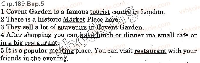 фото задание p189ex5 - lesson 1. getting about my home town - unit 5. time for discovery