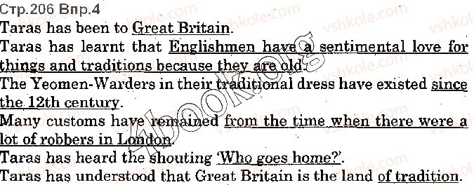 фото задание p206ex4 - lesson 2. discover the uk - look back - unit 5. time for discovery