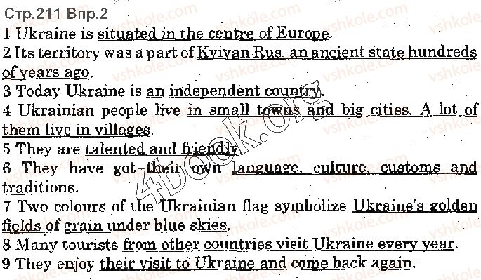 фото задание p211ex2 - lesson 3. focus on ukraine - unit 5. time for discovery