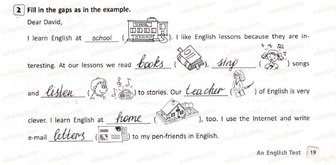 фото задание 2 - lesson 14 - 1. time for school