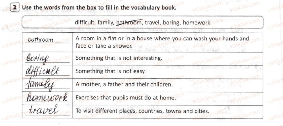 фото задание 2 - lesson 17 - 1. time for school