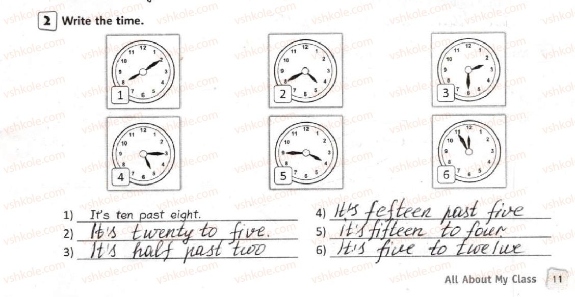 фото задание 2 - lesson 7 - 1. time for school