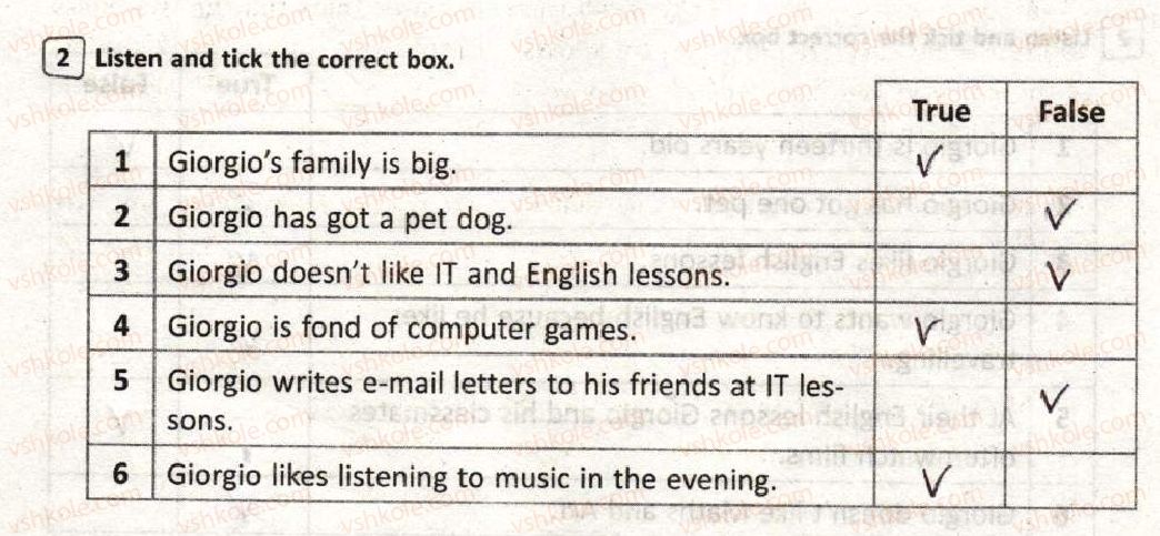 фото задание 2 - variant 2 - the first term. listening comprehension
