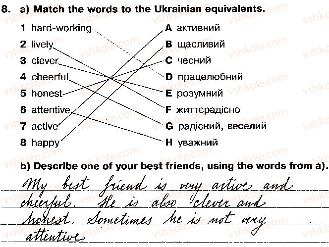 фото задание 8 - unit 1. my family and friends