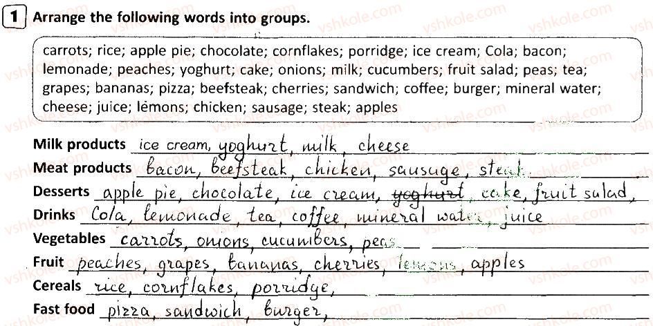 фото задание 1 - lesson 1 - unit 3. food