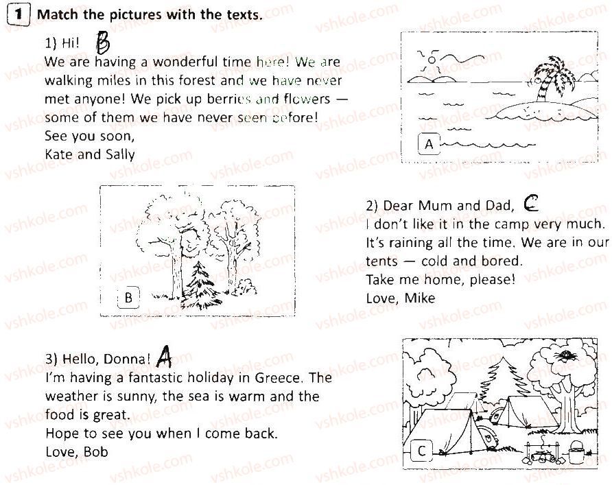 фото задание 1 - lesson 8 - unit 4: let’s have a rest