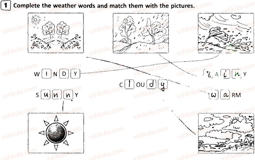 фото задание 1 - lesson 1 - unit 5. nature and weather