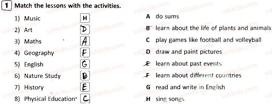 фото задание 1 - lesson 2-3 - unit 9. school life