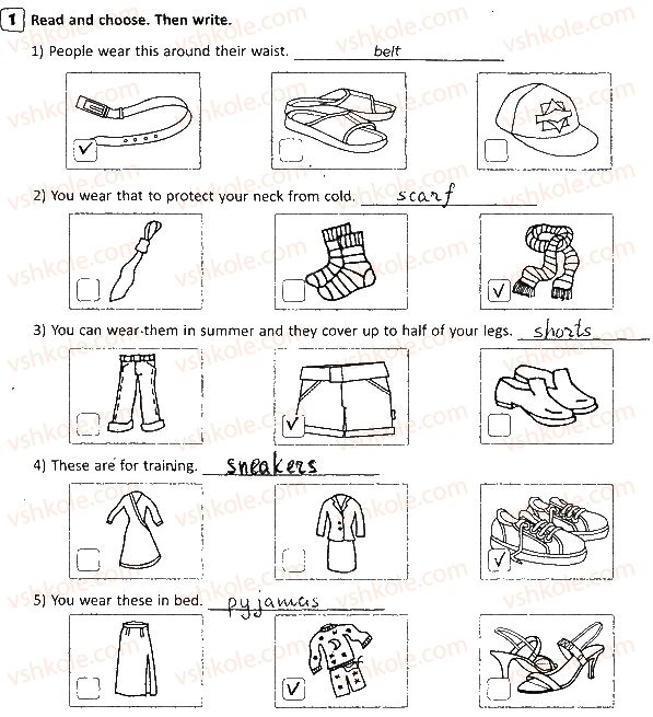 фото задание p15ex1 - unit 2. the clothes we wear