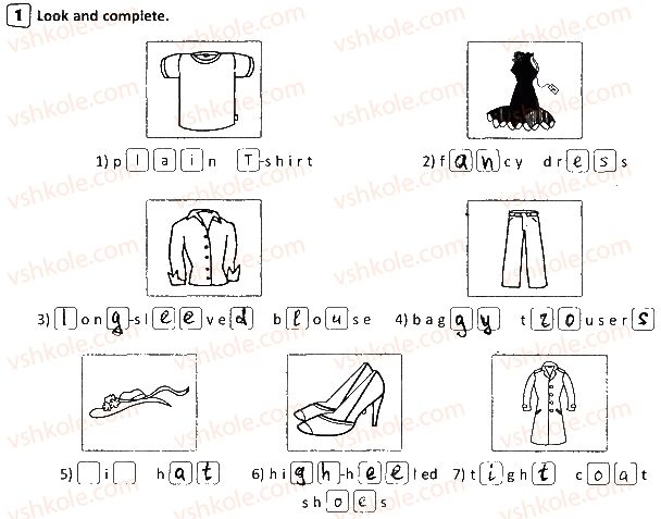 фото задание p19ex1 - unit 2. the clothes we wear
