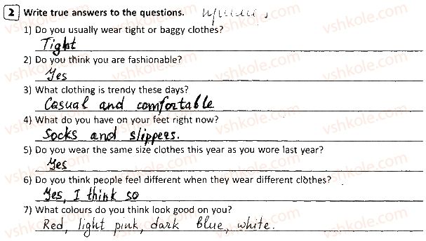 фото задание p21ex2 - unit 2. the clothes we wear