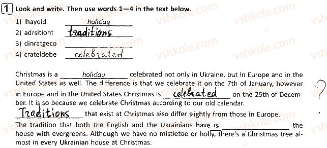 фото задание p89ex1 - unit 8. holidays and traditions