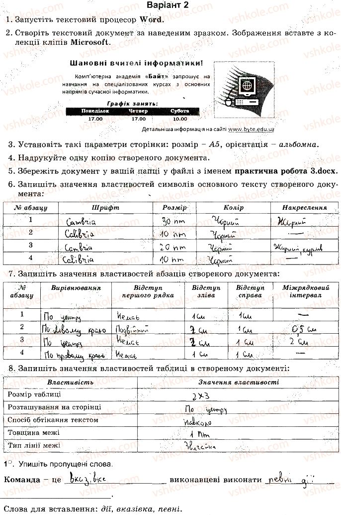 фото задание ст61впр2 - розділ 3. опрацювання текстових данних