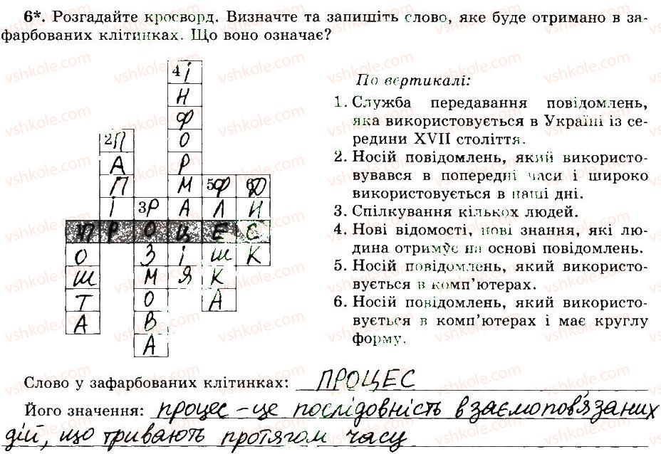 фото задание 6 - 2. інформаційні процеси - розділ 1. інформація та повідомлення. інформаційні процеси