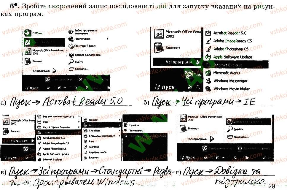 фото задание 6 - 9. робочий стіл. меню, їх призначення - розділ 2. основи роботи з комп’ютером