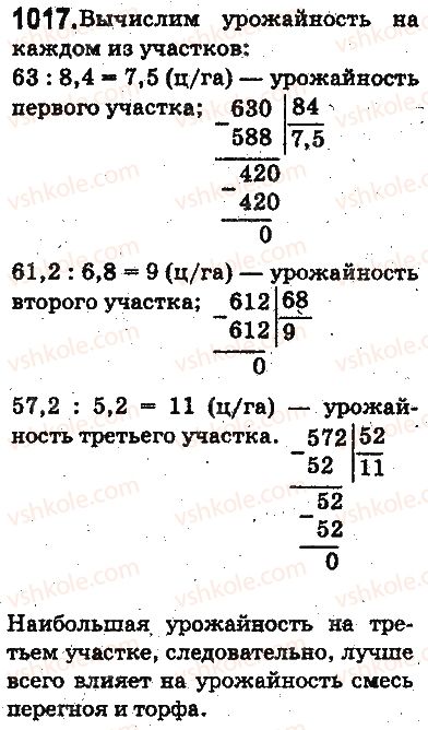 фото задание 1017 - ответы на упражнения 1001 - 1100