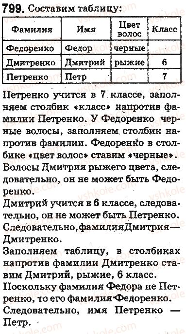 фото задание 799 - ответы на упражнения 701 - 800