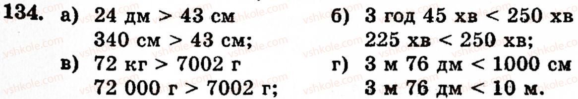 фото задание 134 - § 3. порівняння натуральних чисел - розділ 1. натуральні числа, геометричні фігури і величини