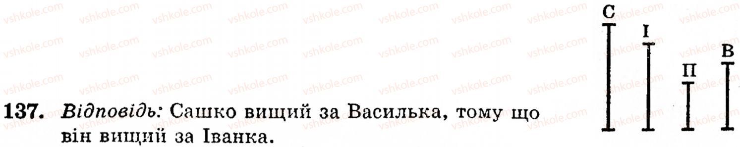 фото задание 137 - § 3. порівняння натуральних чисел - розділ 1. натуральні числа, геометричні фігури і величини