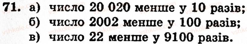 фото задание 71 - § 2. нуль і мільярд - розділ 1. натуральні числа, геометричні фігури і величини