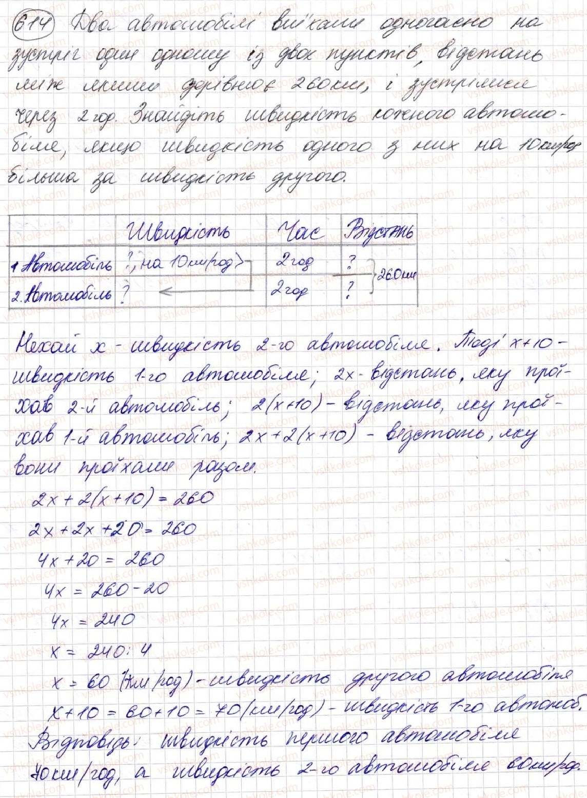 фото задание 614 - § 17. типи задач та способи їх розв’язування - розділ 3. дії другого ступеня з натуральними числами