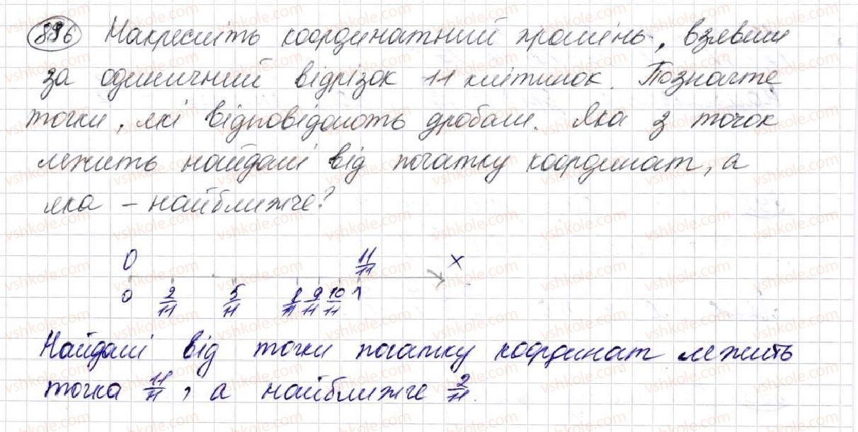 фото задание 896 - § 23. що таке звичайний дріб. порівняння дробів - розділ 5. звичайні дроби
