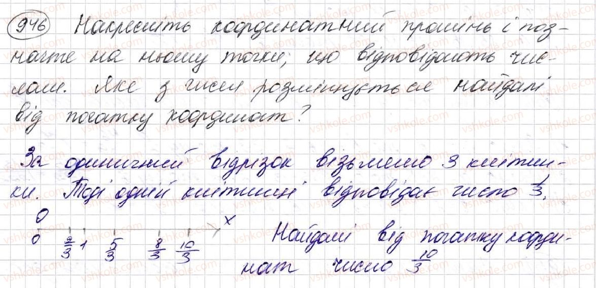 фото задание 946 - § 24. дроби і ділення - розділ 5. звичайні дроби