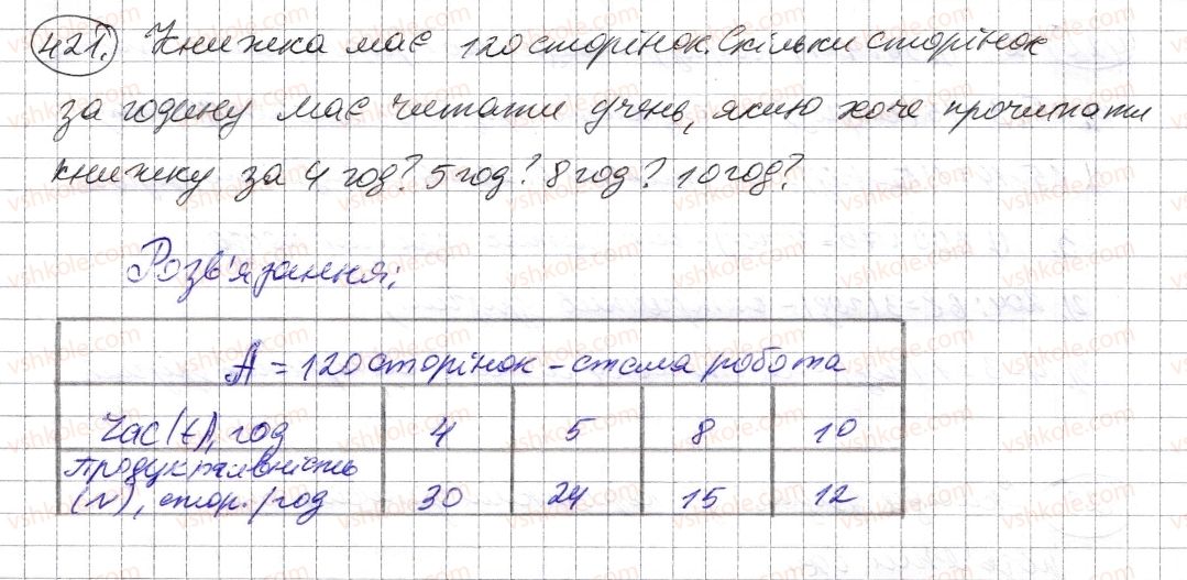 фото задание 421 - § 12. текстові задачі - розділ 1. натуральні числа і дії з ними. геометричні фігури і величини