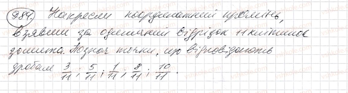 фото задание 984 - § 29. порівняння звичайних дробів з однаковими знаменниками - розділ 2. дробові числа і дії з ними