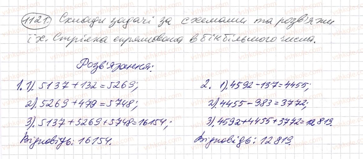 фото задание 1121 - § 33. додавання і віднімання мішаних чисел - розділ 2. дробові числа і дії з ними