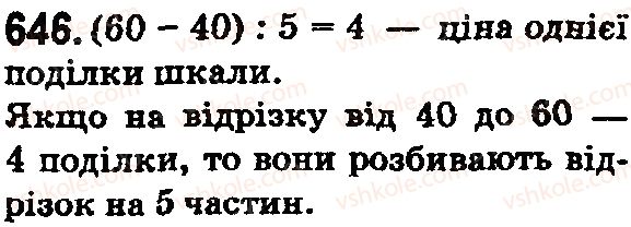 фото задание 646 - § 19. координатний промінь. шкала - розділ 1. натуральні числа і дії з ними. геометричні фігури і величини