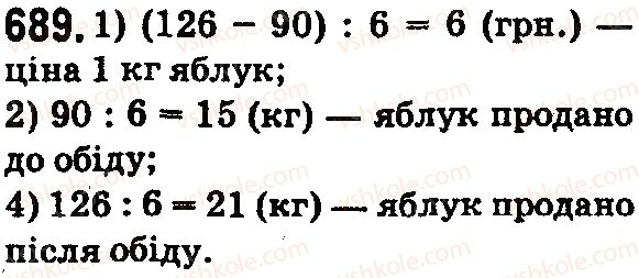 фото задание 689 - § 20. кут. види кутів - розділ 1. натуральні числа і дії з ними. геометричні фігури і величини