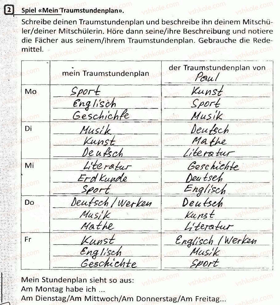 фото задание 2 - stunde 67. stundenplan/розклад уроків - stunde 65-75