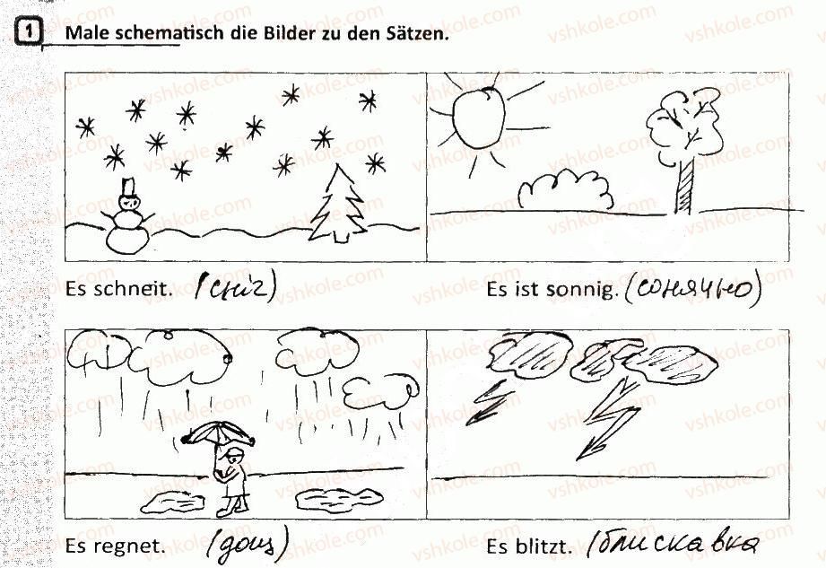 фото задание 1 - stunde 94. wie ist das wetter heute?/яка сьогодні погода? - stunde 93-102